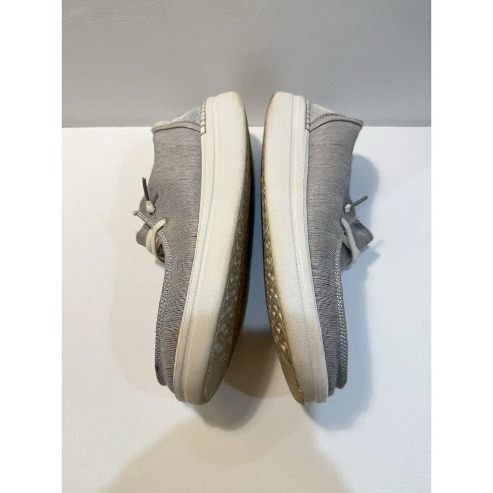 Hey Dude Wendy Rise Chambray Braid Grey Sneaker Slip On Women's Sizes US 9